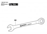 Bosch 1 600 A01 6L3 --- combination wrench Spare Parts